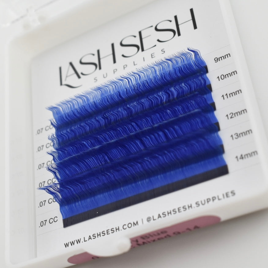 Blue Wavy Lashes