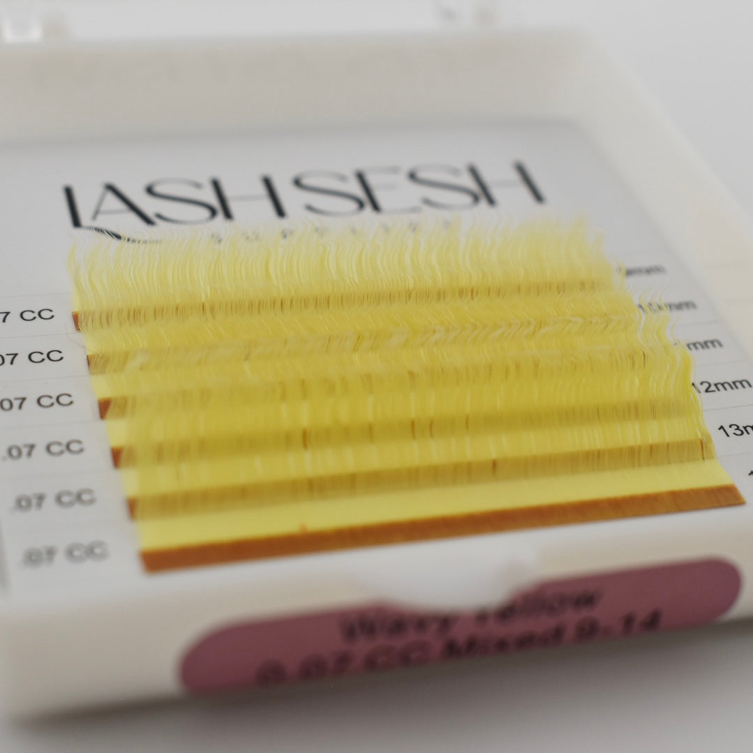 Yellow Wavy Lashes
