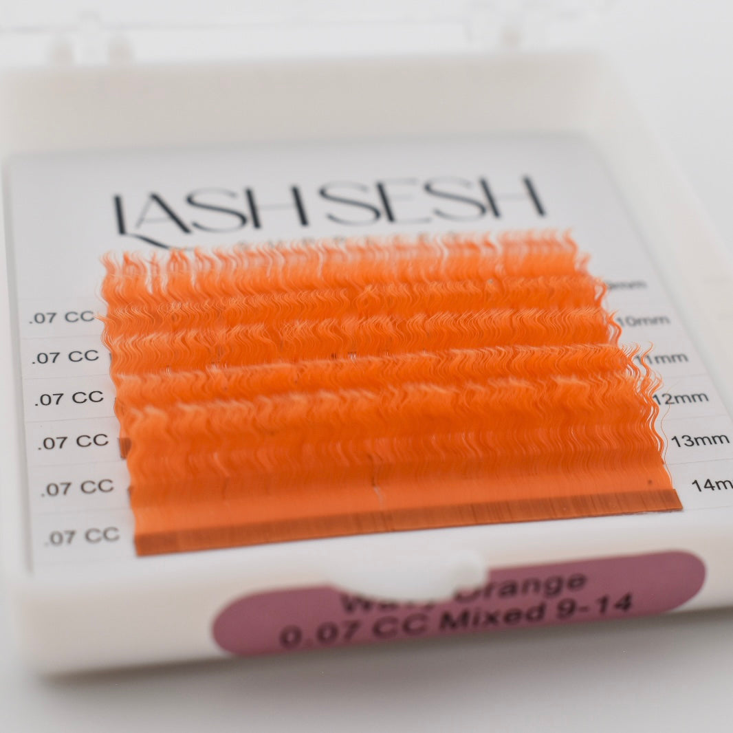 Orange Wavy Lashes
