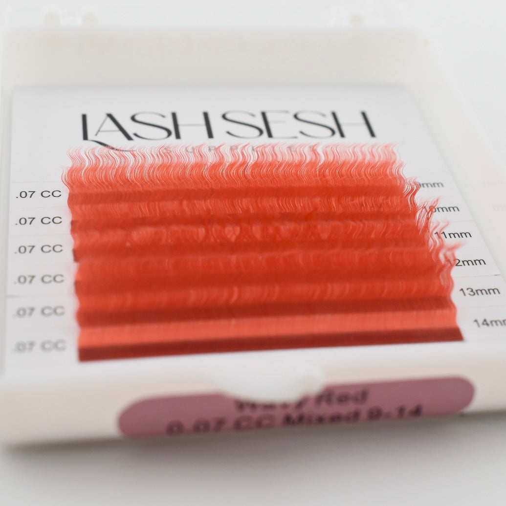 Red Wavy Lashes