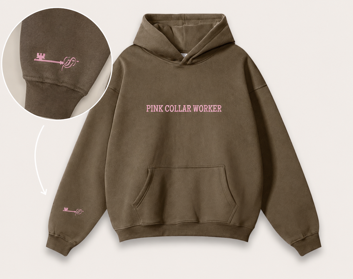 HOODIE - Pink Collar Worker