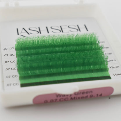Green Wavy Lashes