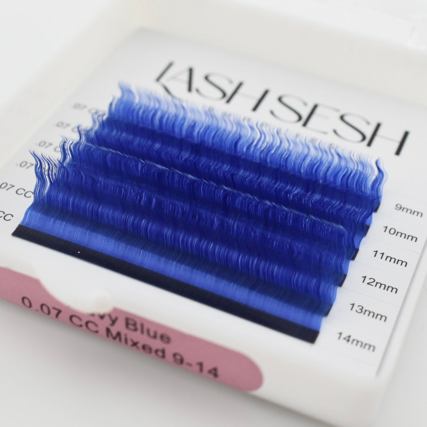 Blue Wavy Lashes