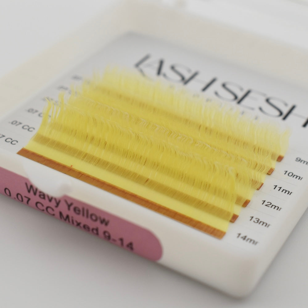 Yellow Wavy Lashes