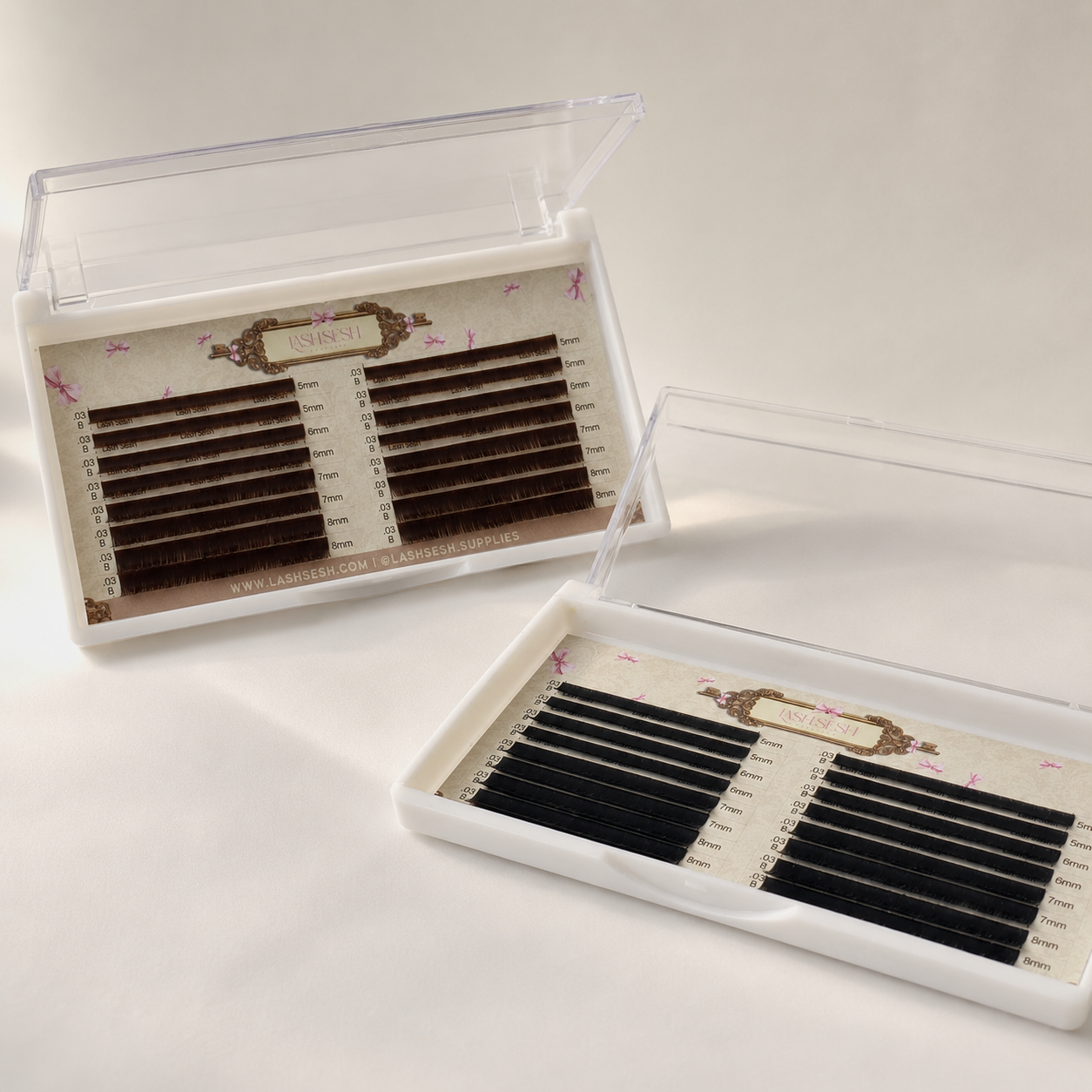 Bottom Lash Trays (Easy Fan)
